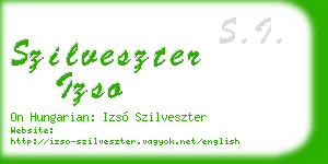 szilveszter izso business card